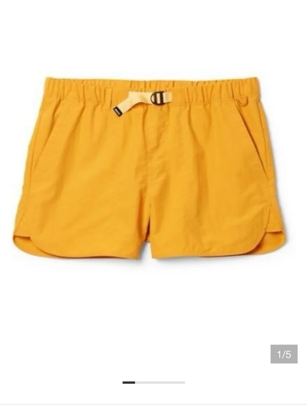 REI Women’s Golden Yellow Elastic-Waist Athletic Shorts